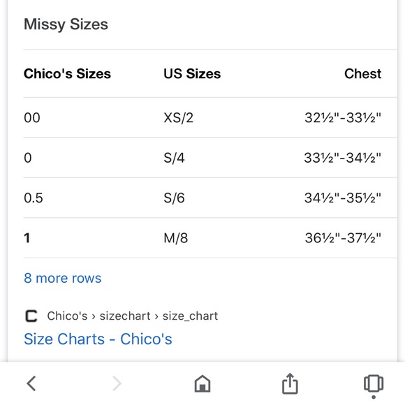 CHICO’S Size 1 multicolor top - Picture 6 of 6